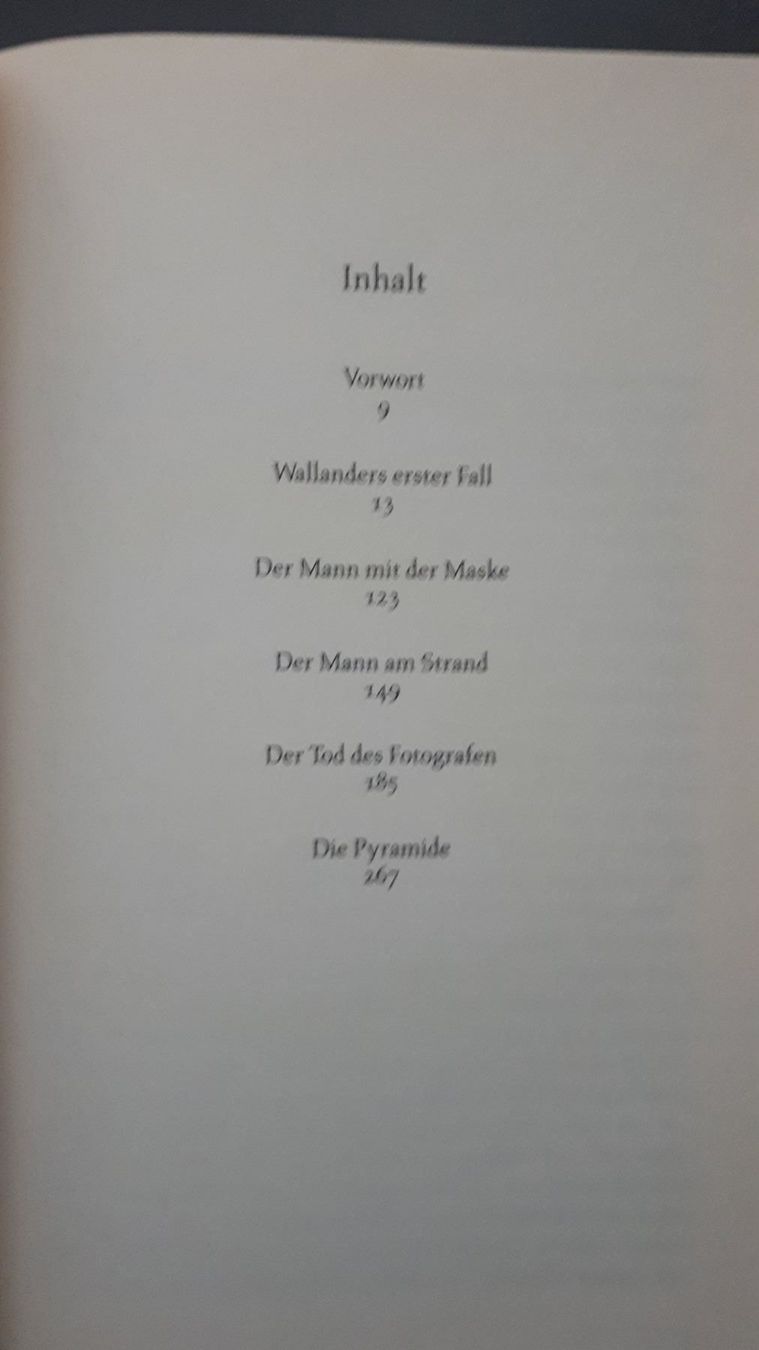 Libri: Wallanders erster Fall & andere Erzählun – Usato da Basel venduto da Alacant 3