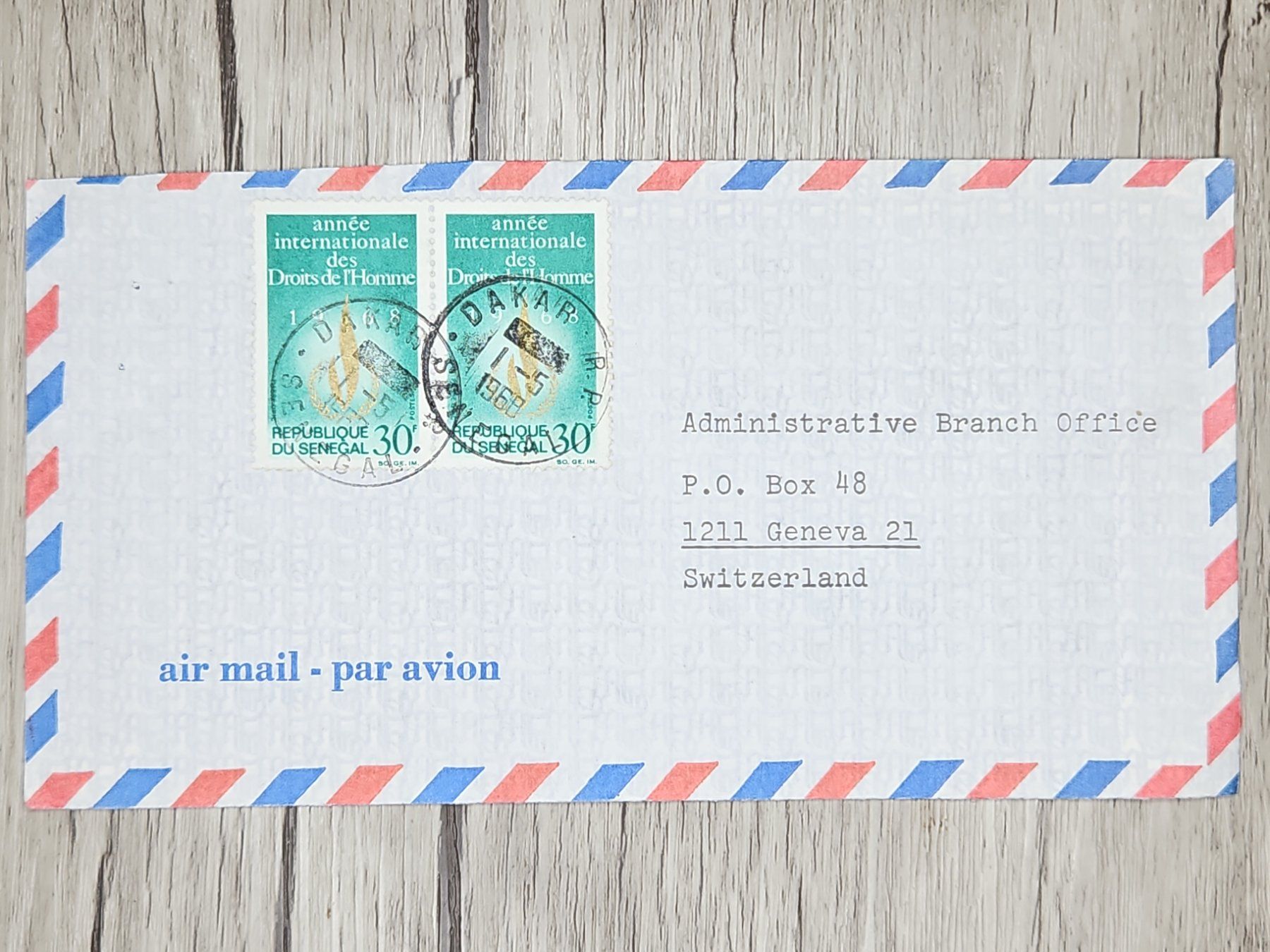 Tutti i francobolli: CL14 Enveloppe + Timbre Senegal 1968 – Usato da Cousset venduto da Patrick_Collections