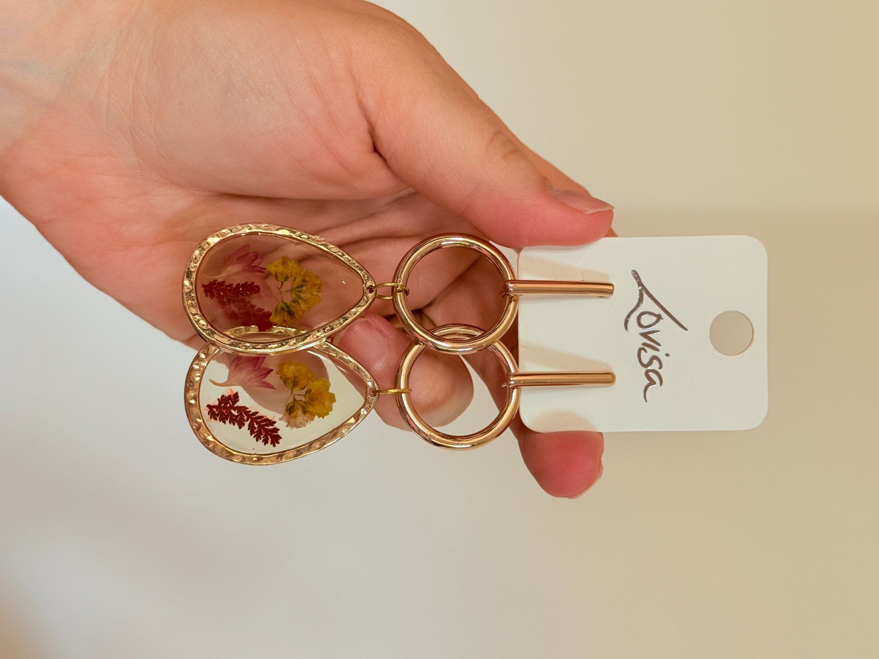 Orecchini pendenti & Orecchini a lobo: Boucles d'oreilles Lovisa pendantes avec fleurs – Nuovo e nell'imballaggio originale da Genève venduto da AGBERG 3