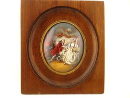 Miniature scène galante. handbemalte Miniatur Galante Szene