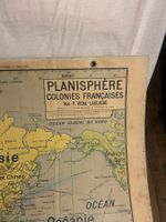 Poster monde - tableau Planisphère globe terrestre 2 faces