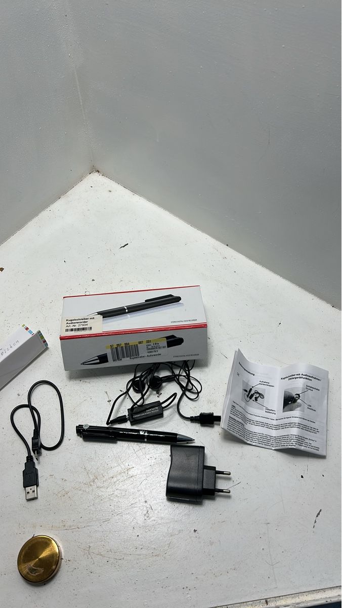 Registratori: Kugelschreiber mit Audiorecorder - Diskret aufnehmen! – Usato da Madiswil venduto da Bilranis1071