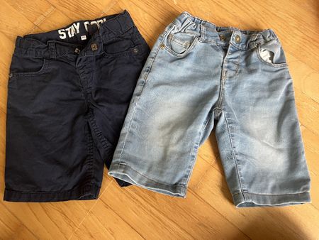 2 Kinder Shorts, kurze Hosen Grösse 104/110