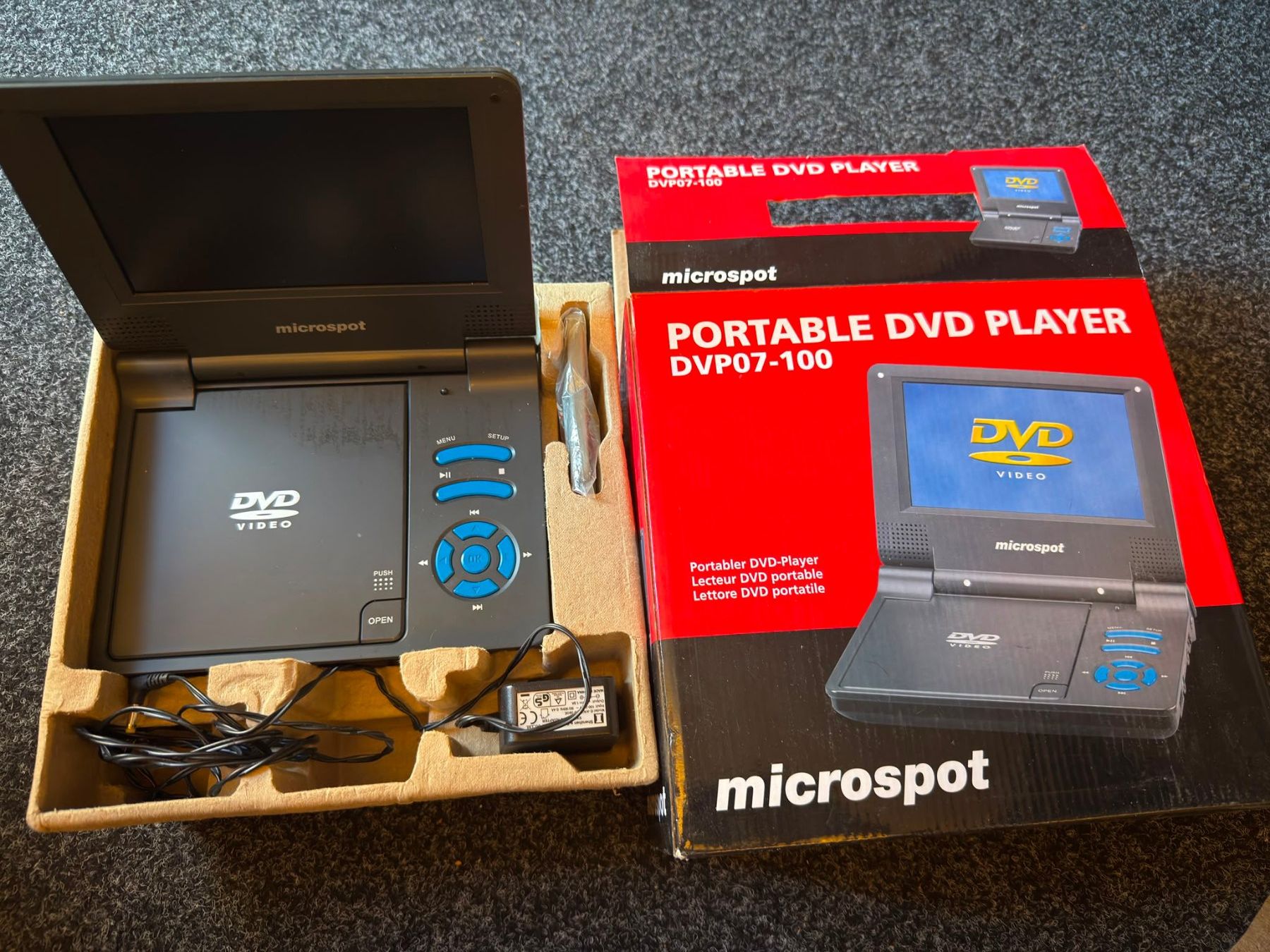Microspot Lettore multimediale portatile: Microspot Portable DVD Player DVP07-100 – Usato da Luzern venduto da Elgordo7 2