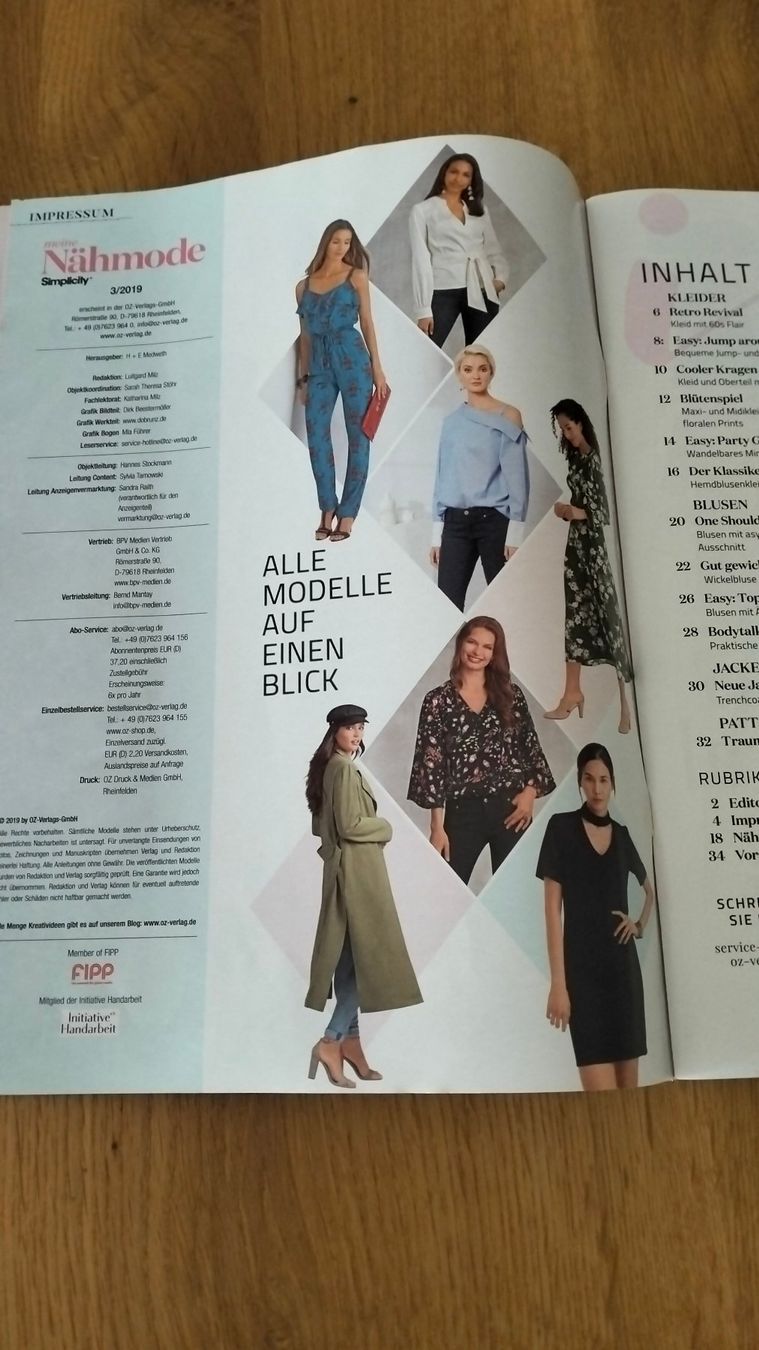 Revues & Magazines: Nähheft Simplicity – D'occasion à Neuendorf par Winter02 1