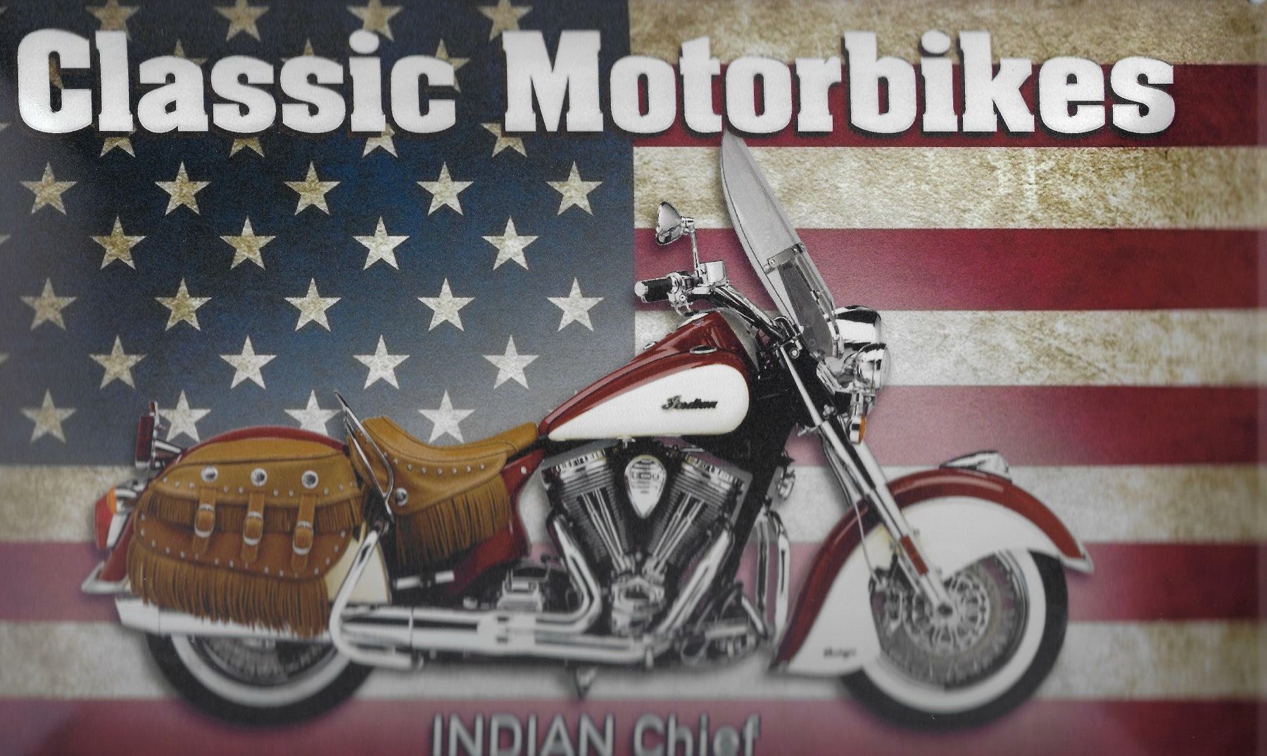 Indian Motorcycle Insegne: Blechschild-INDIAN CHIEF-CLASSIC MOTORBIKES – Nuovo e nell'imballaggio originale da Rupperswil venduto da big-one-sale