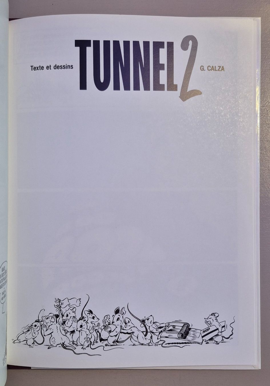 Fumetti: Tunnels - Lesca & Calza - Edition originale de 1989 TBE – Usato da Grand-Lancy venduto da loi_599y 6