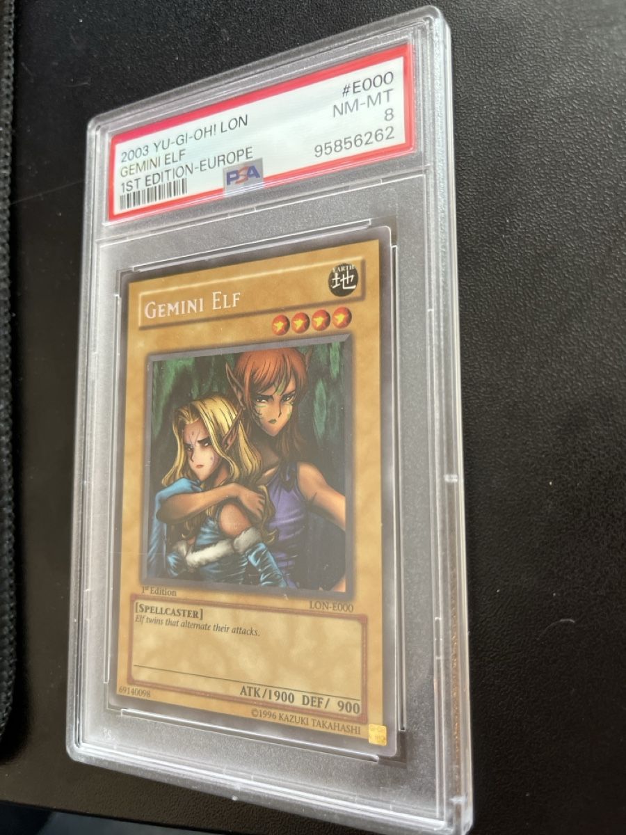 Yugioh Carte collezionabili: Gemini elf LoN 1st edition PSA 8 EU – Usato da Châtelaine venduto da Tom_l57z 2