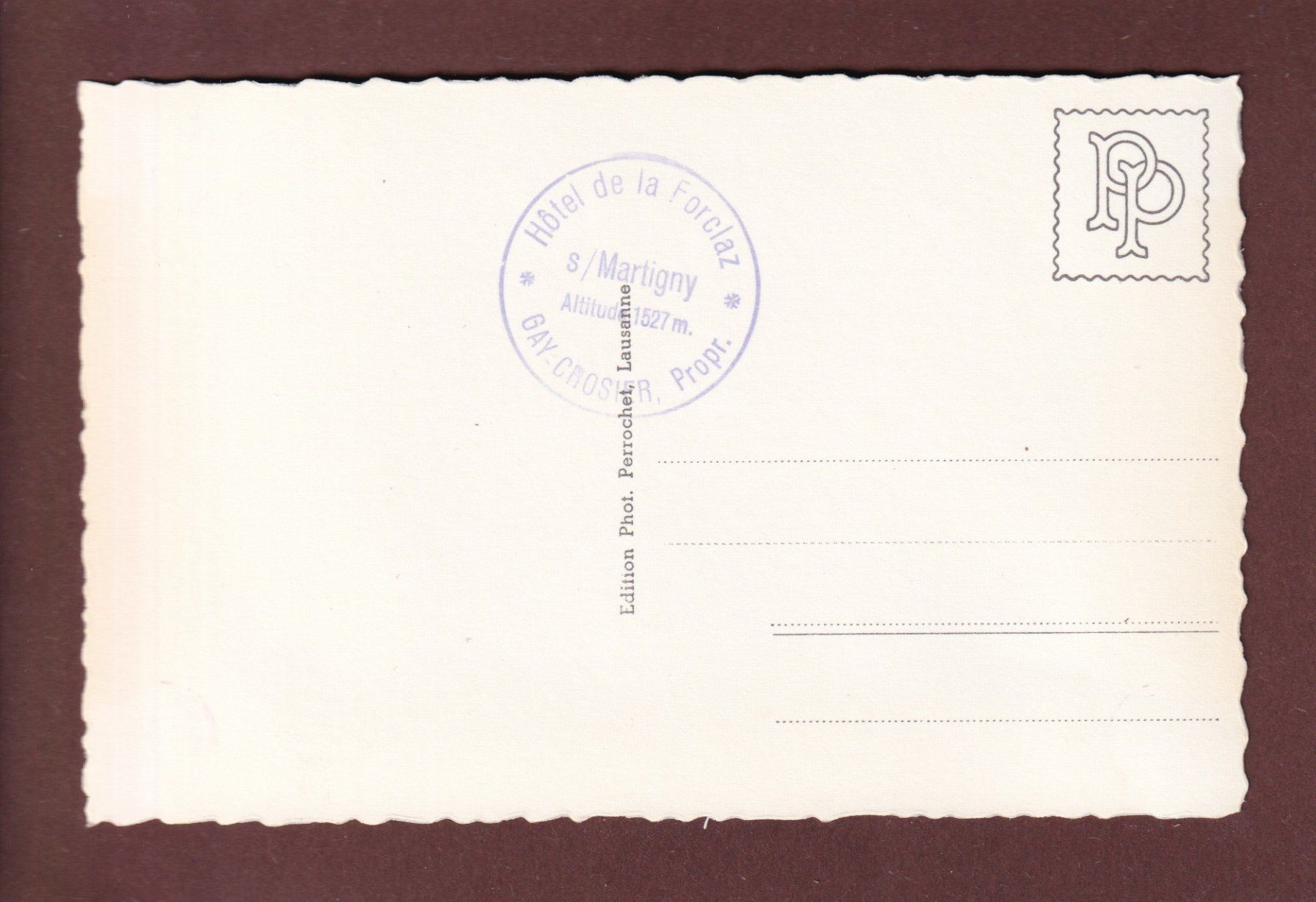 Cartoline postali: Pavillon du GLACIER DU TRIENT – Usato da Pully venduto da nicecards 1