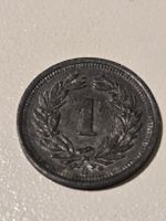 1 Rappen 1942 Helvetia Schweizer Muenze 