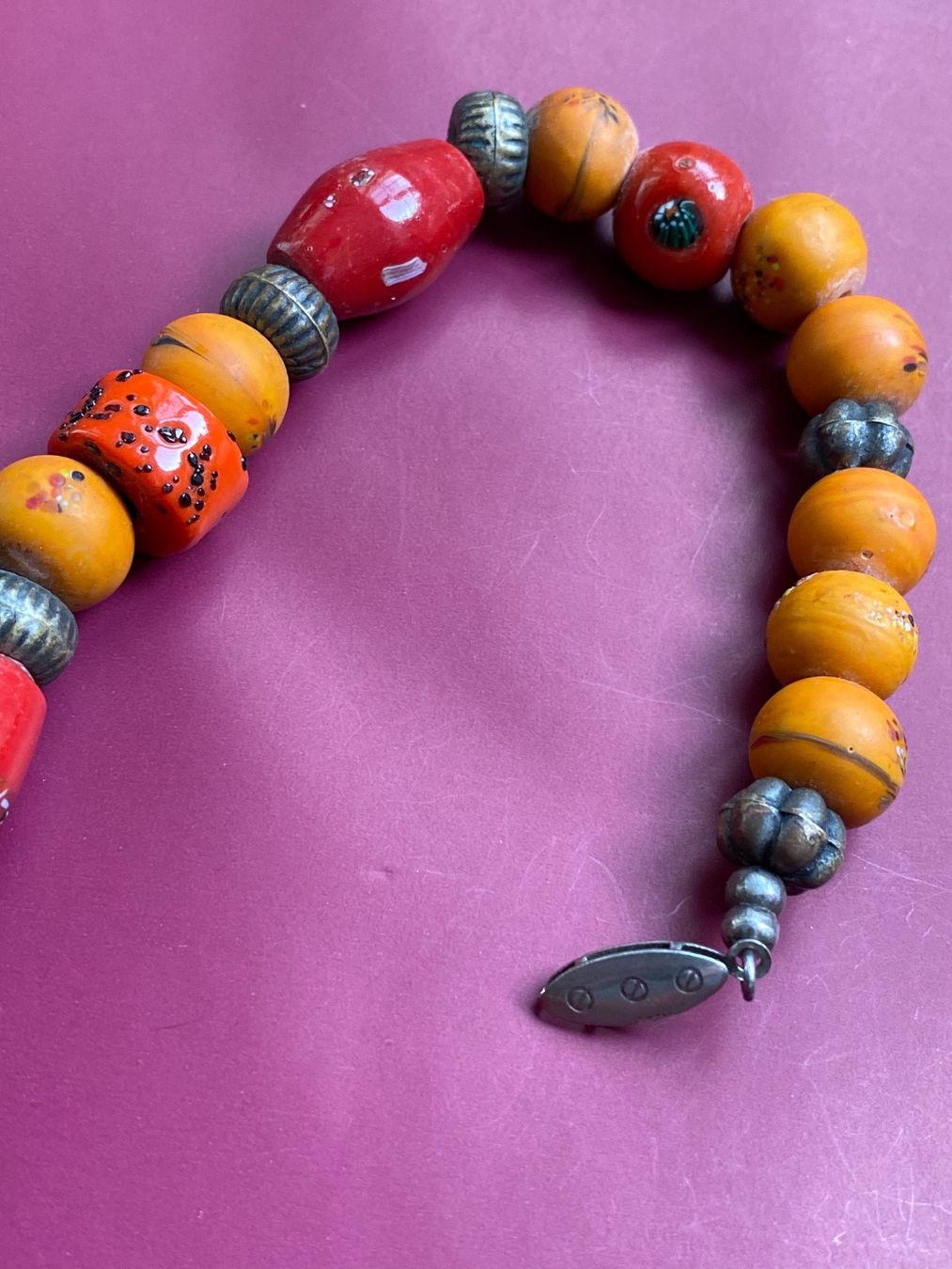 Murano Catenine: Antike Glasperlen Millefiori Collier – Usato da Bern venduto da schnupka 2