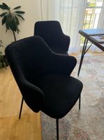 4 Stühle schwarz stoff