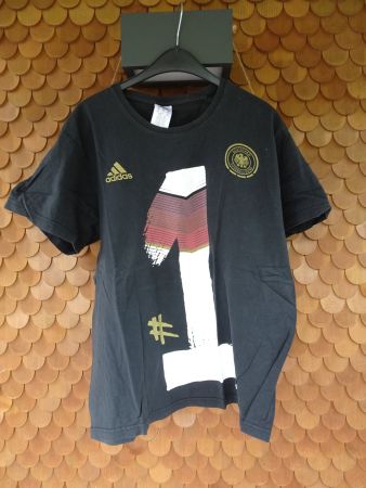 ADIDAS Herren T'Shirt schwarz D Fussballbund Gr. XL - 42528