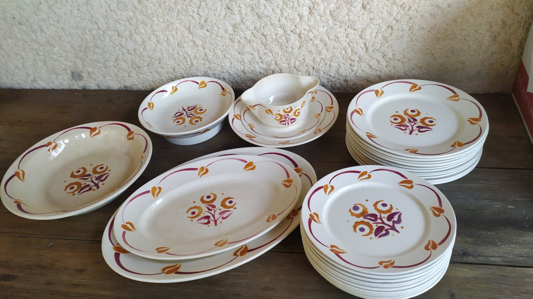 Geschirrsets: Service ancien  BADONVILLER – Gebraucht aus Chezard St-Martin von Loucail