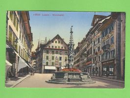 Luzern Weinmarkt Brunnen