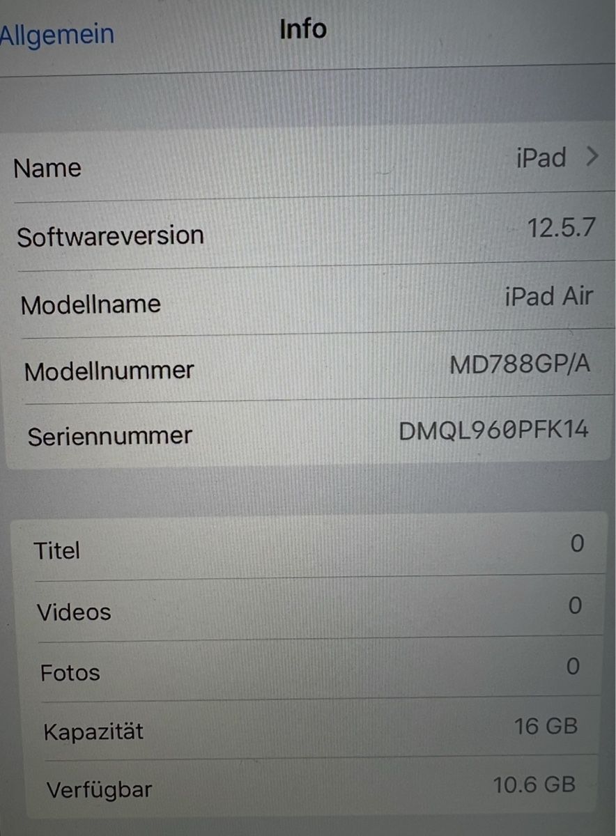 Apple Tablet PC: Ipad Air 1 – Usato da Seuzach venduto da Isaa79 2