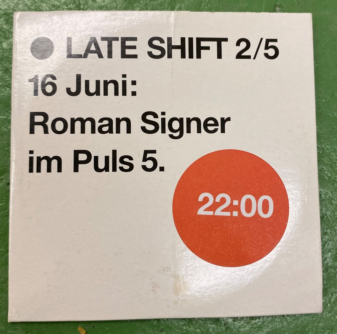 CDs: Roman Signer im Puls 5 – Gebraucht aus Basel von Ostschweiz06