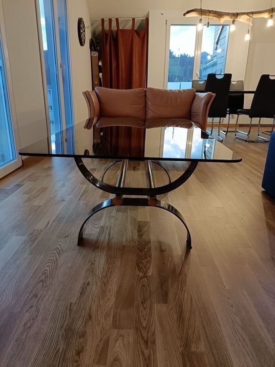 Tavoli: Couchtisch aus Glas und Metall – Usato da Ennetbühl venduto da Van_Schoch 3