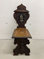 Antiker Brettstuhl,Italien 19 Jhdt. Nussbaum