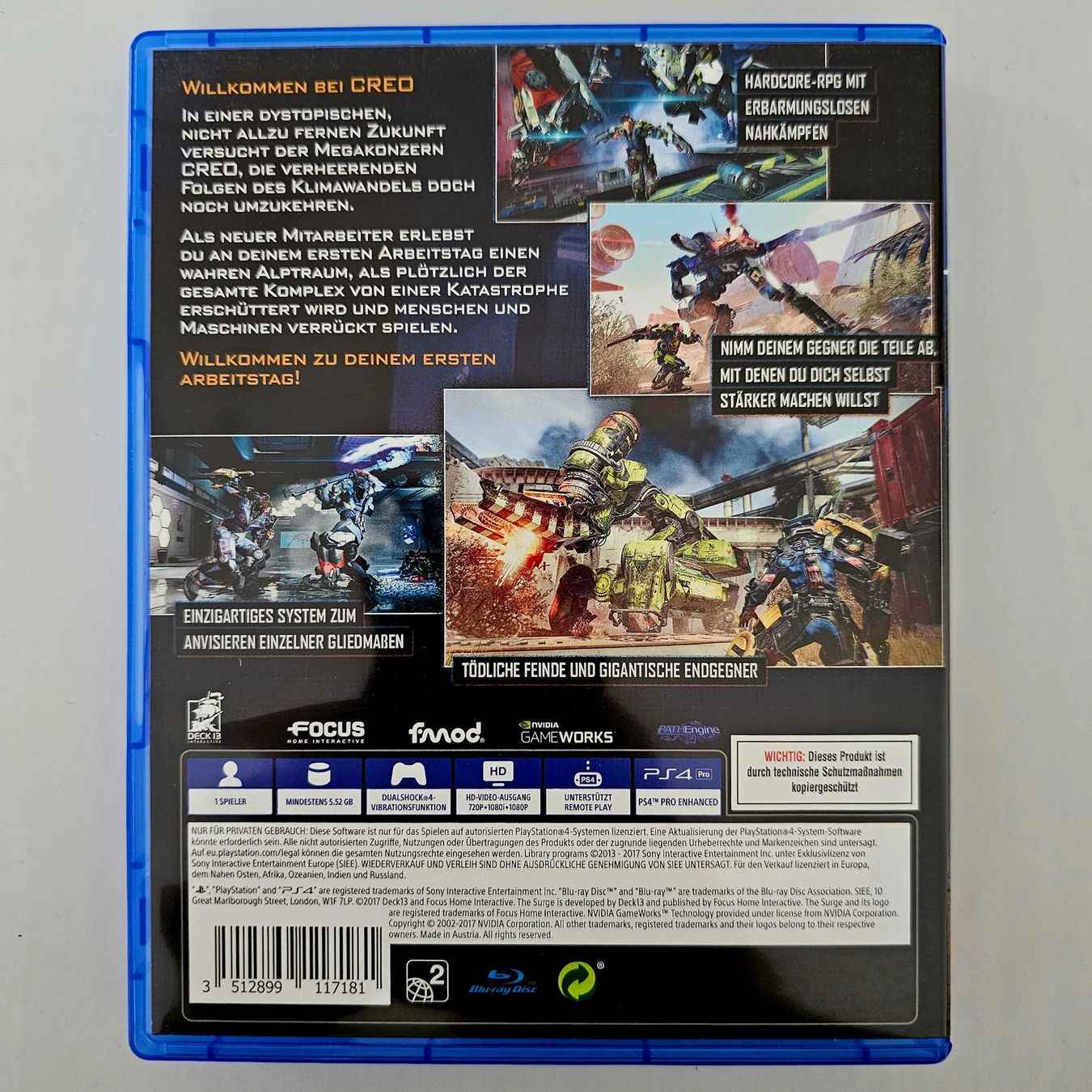 Sony Giochi: The Surge (PS4) – Usato da Holziken venduto da Miglioregamesnmore 1