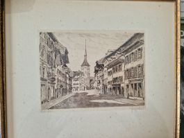 schöne alte Lytho/Druck von Aarau - Künstler unbekannt - TWI