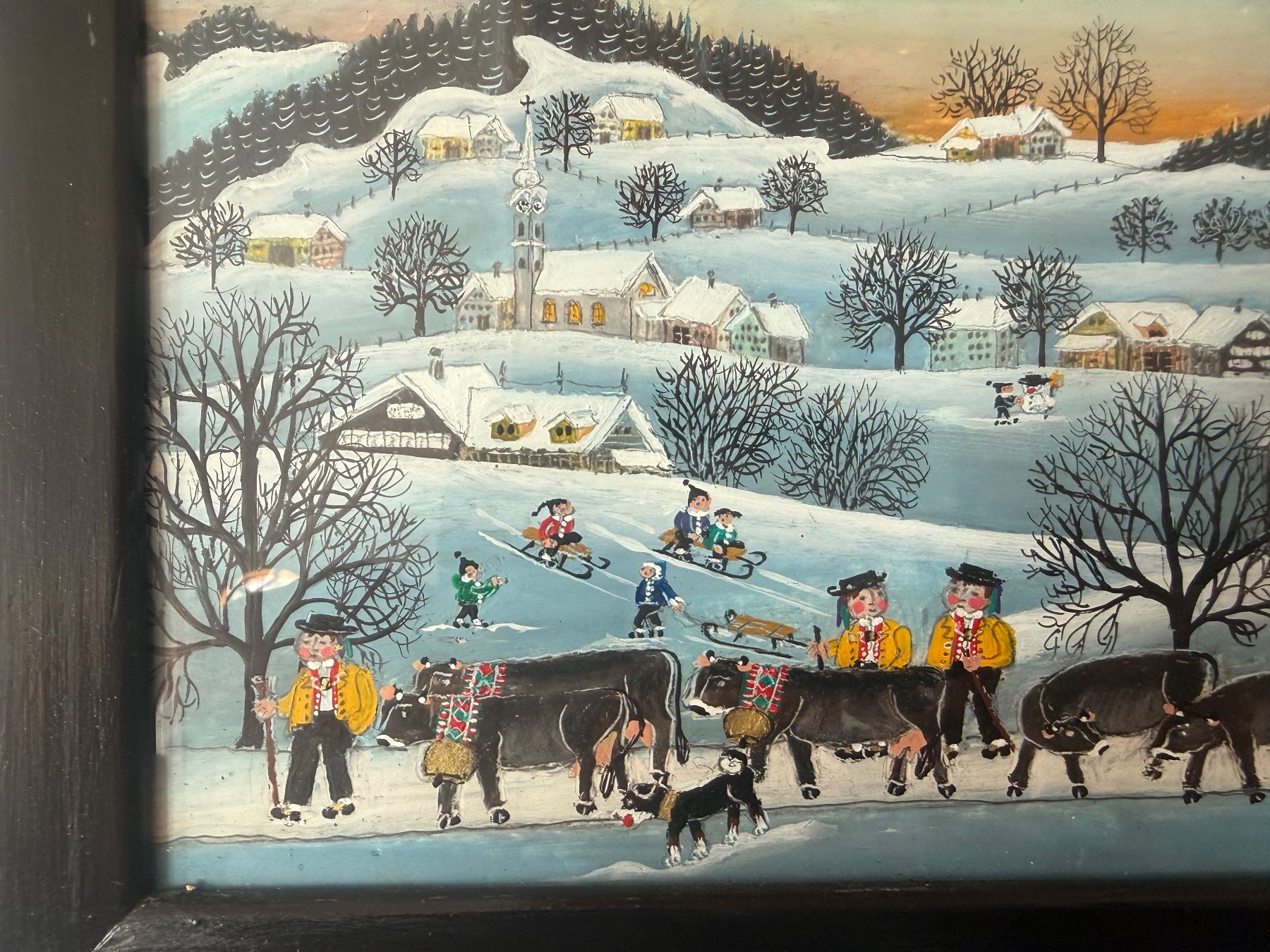 Dipinti: Winterbild von Verena Broger – Usato da Eichberg venduto da Peter0231 2