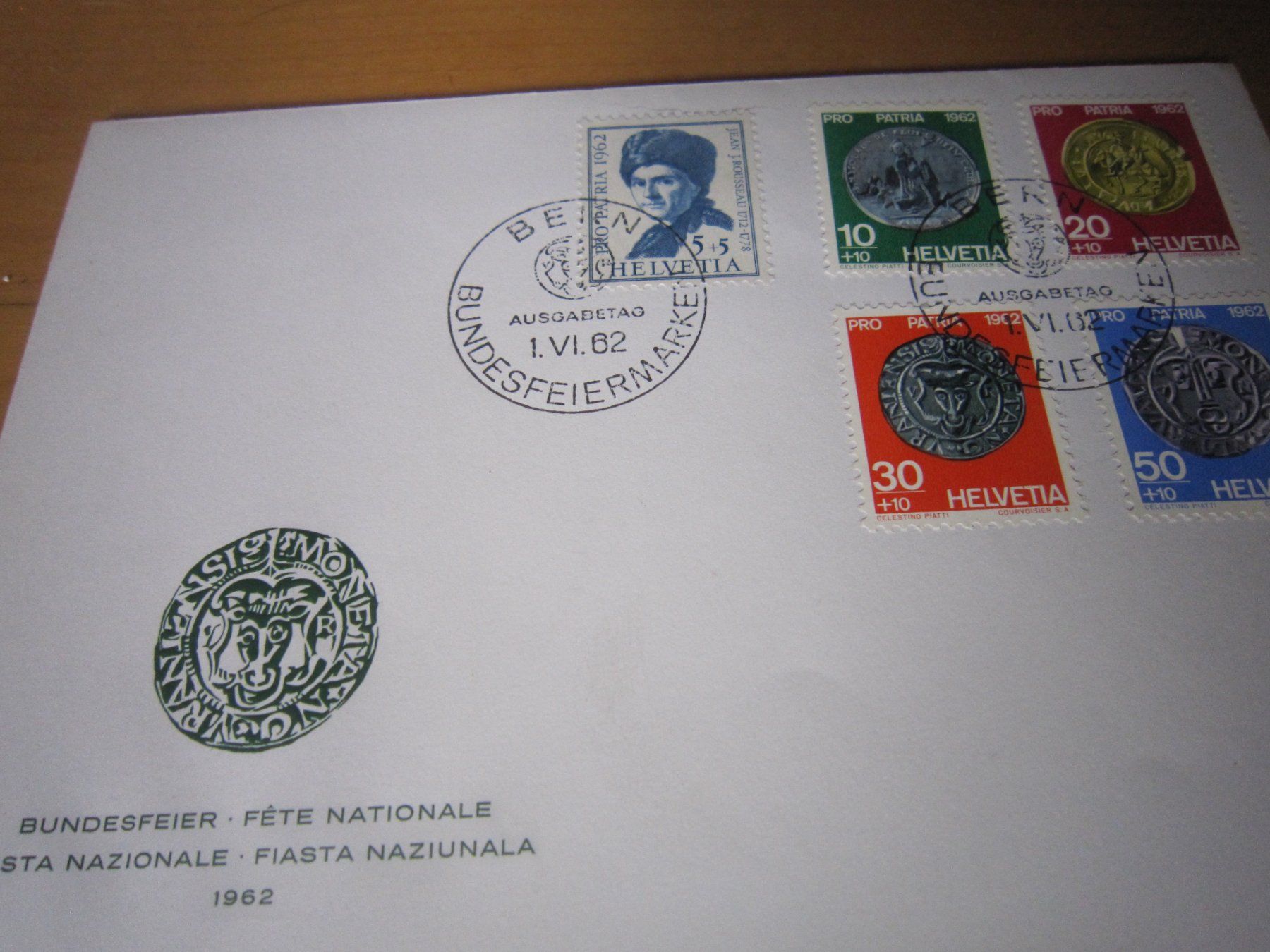 Tutti i francobolli: PP 1962 FDC mit/ohne Adresse – Usato da Gordola venduto da Polentaefung 2