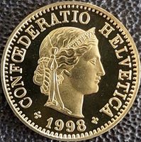 5 Rappen 1998 stgl. / aus Münzsatz