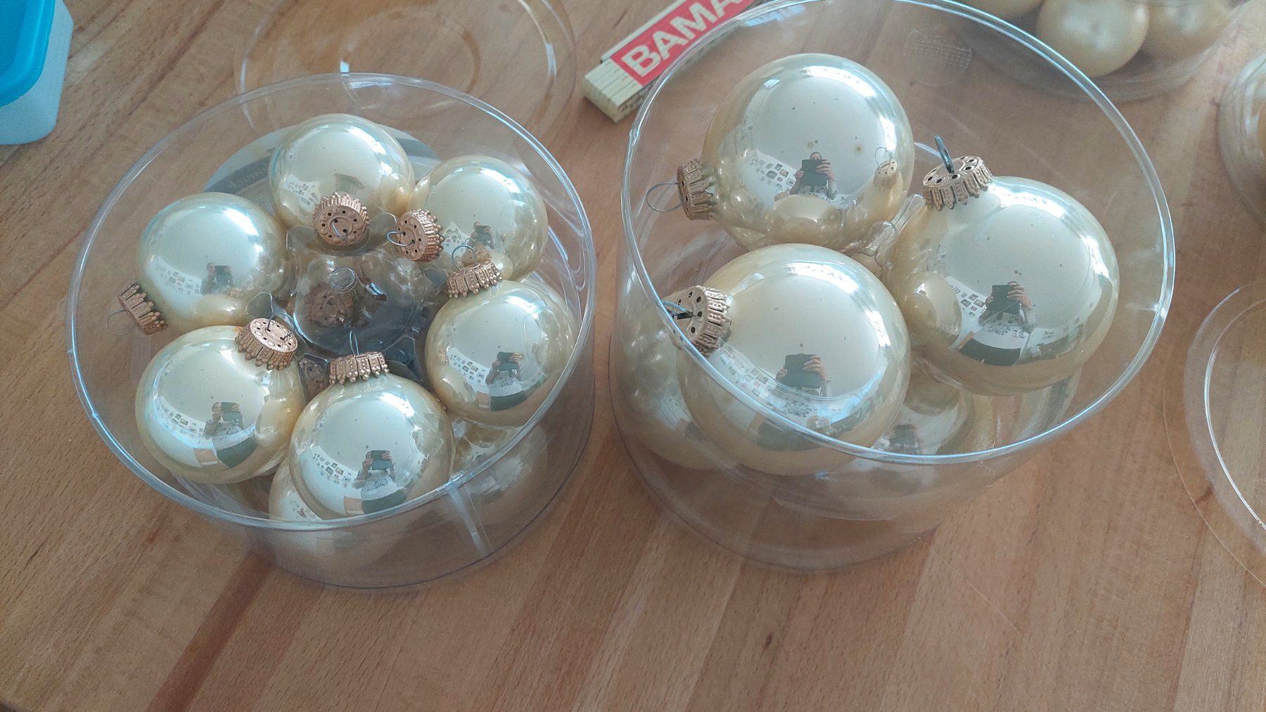 Tutte le decorazioni: Edle Weihnachtskugeln, creme, Glas – Usato da Kaltbrunn venduto da AB92 1