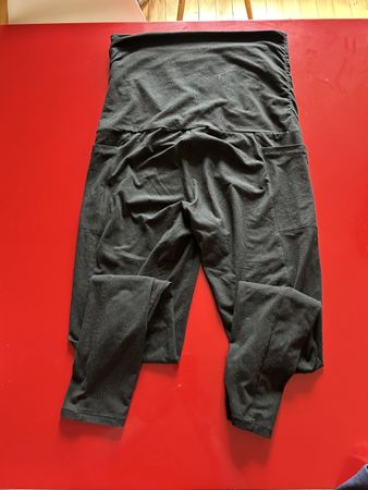 Pantalon legging de grossesse noir, taille L, confortable