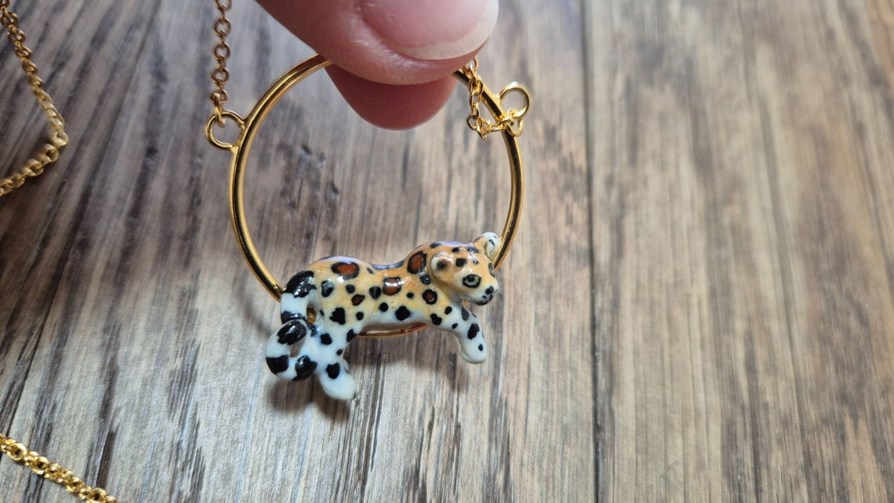 Catenine: NACH Leopard ceramic necklace – Usato da Zürich venduto da monadiederich