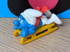 Schlumpf auf Schlitten