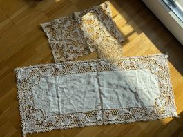 Vintage Lace Table Runner Set