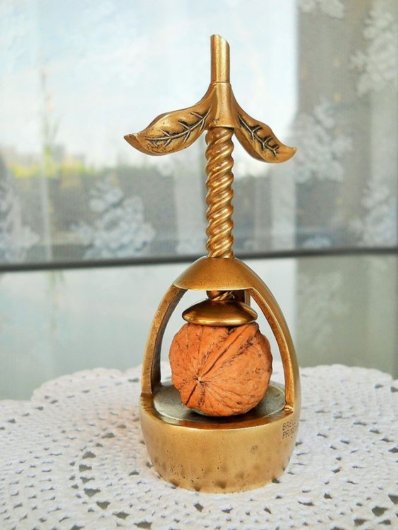 Arterameferro Nussknacker Messing - Löwenkopf Design Als Geschenkidee