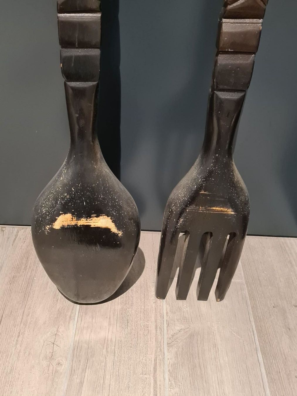 Set di posate: Deko Holz Besteck Gabel Löffel – Usato da Lengnau AG venduto da Scheslain01 4