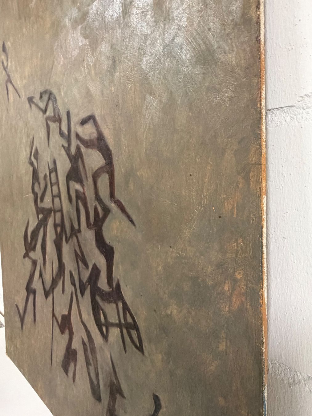 Dipinti: Abstraktes Ölgemälde "Au voleur!" 1975 Einzigartiges Kunst – Usato da Basel venduto da PAUL_ART 6