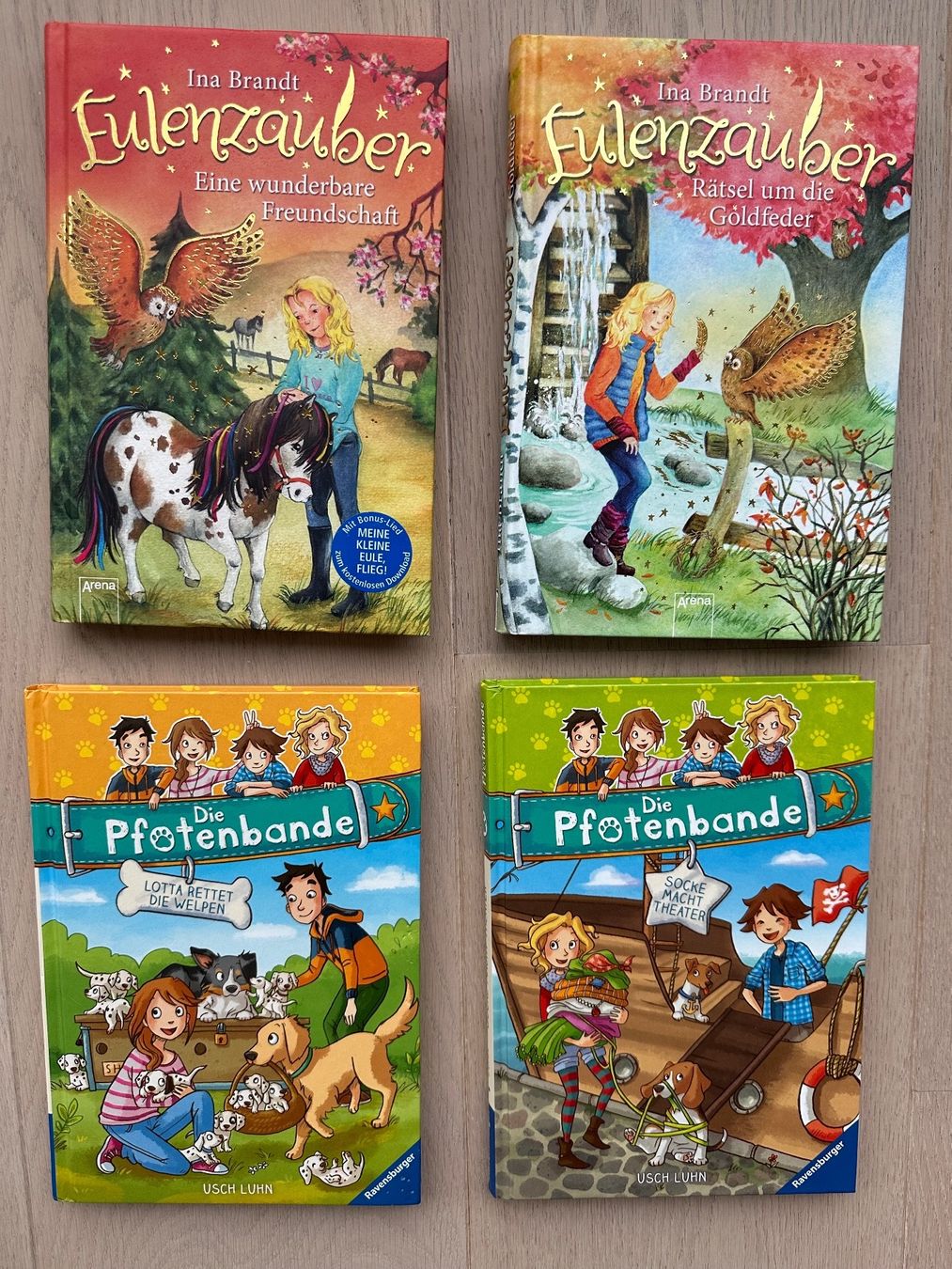 Bücher: Set mit Eulenzauber und Pfotenbande – Gebraucht aus Zürich von Marty76