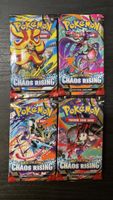 4 boosters Pokémon Chaos Rising, neufs et scellés