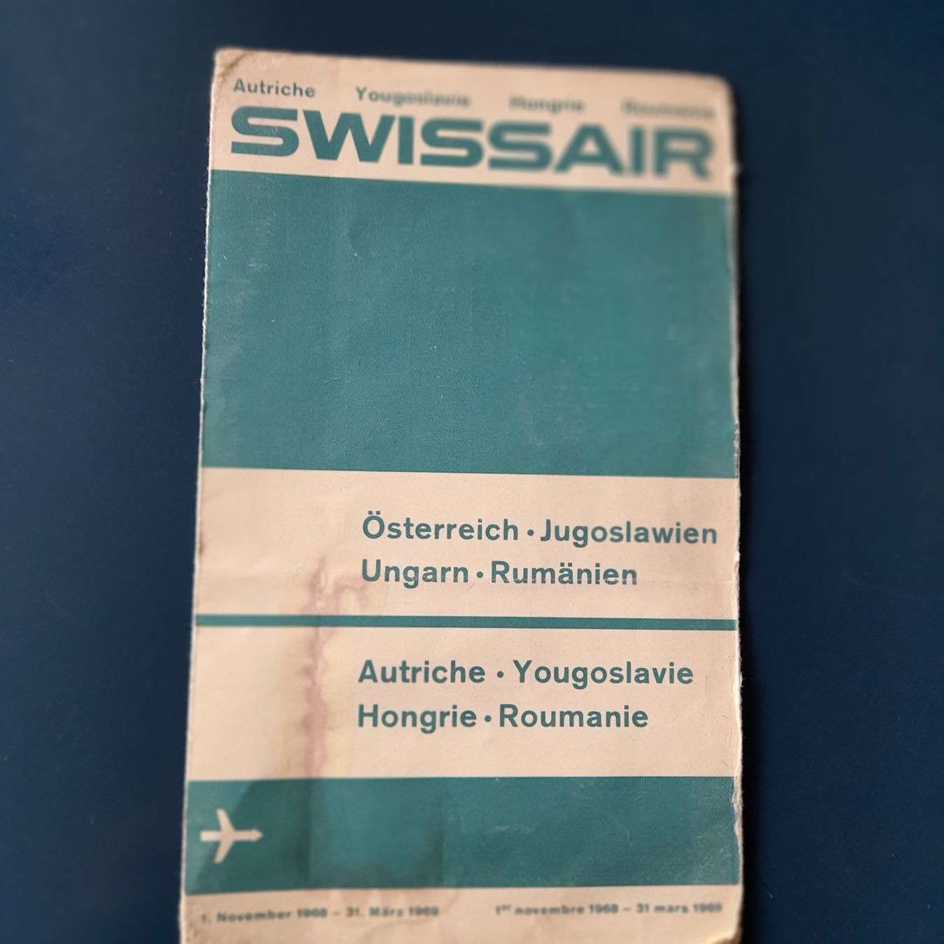 Landkarten & Atlanten: Swissair Flugroute / Map  Swissair Flugplan – Gebraucht aus Erlinsbach SO von Ginkel 4