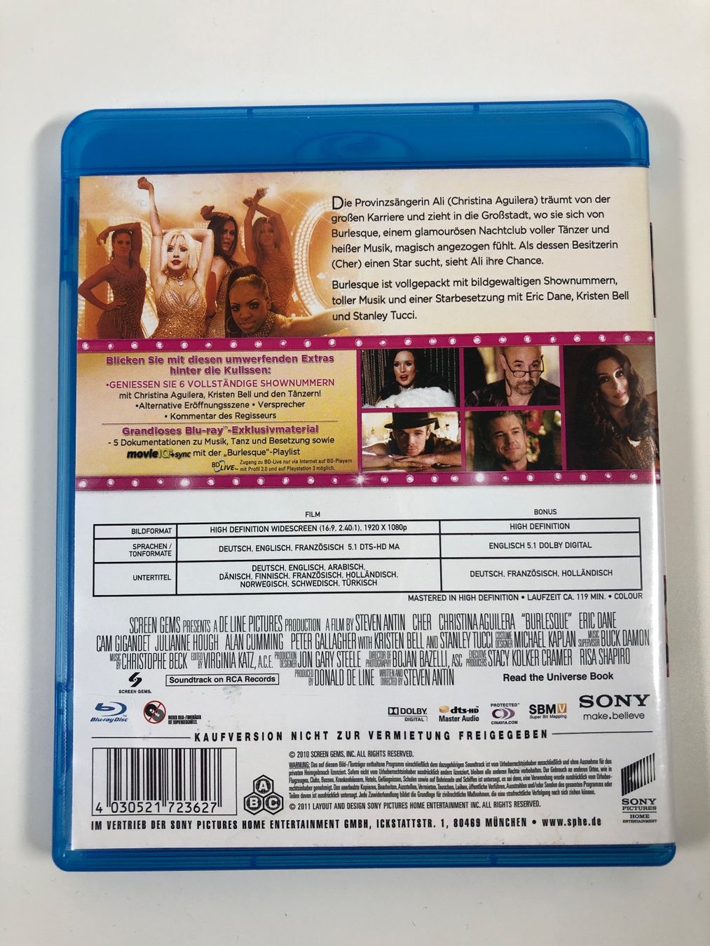Alle DVDs: Burlesque (2010) - Bluray – Gebraucht aus Bern von McFlurry_08 1