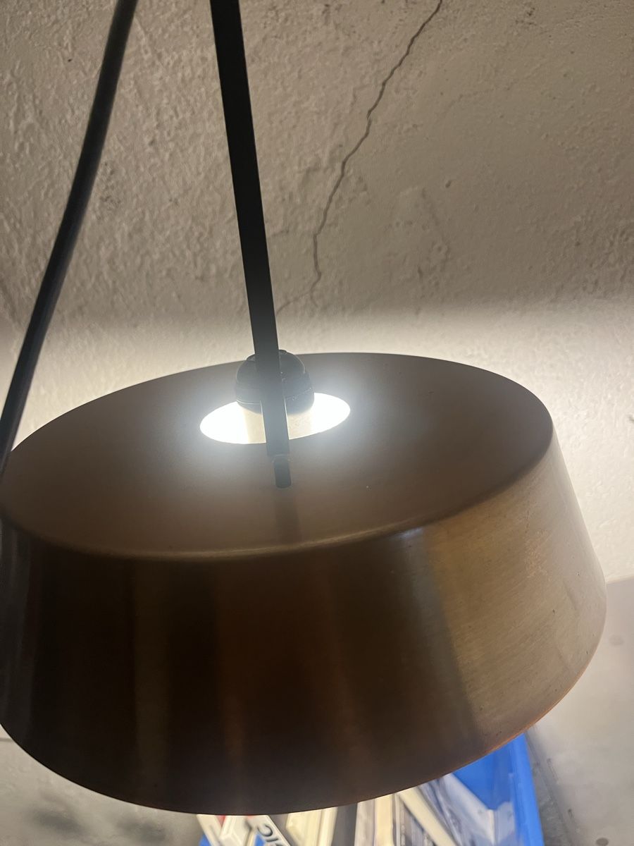 Lampadari & plafoniere: Vintage Deckenlampe mit Kupferschirm – Usato da Zürich venduto da Luftibus01 2