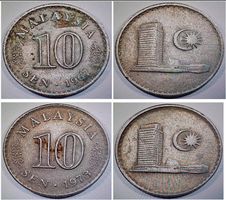 Malaysia 50 seltene Münzen