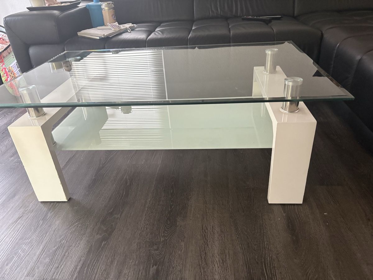 Bicchieri: Couchtisch Glas Weiss – Usato da Oppligen venduto da chicca25 2