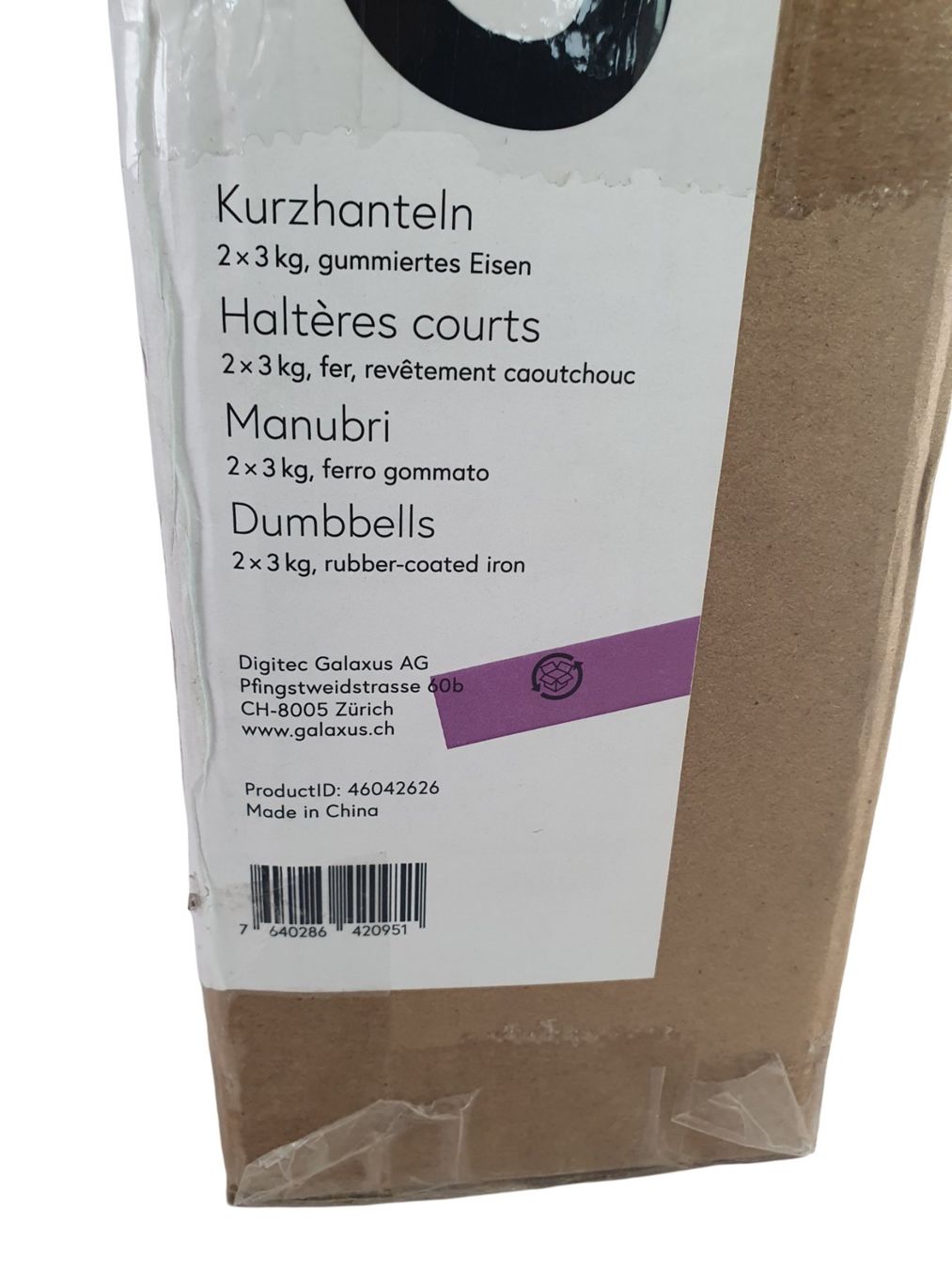 Hanteln & Gewichte: Kurzhanteln 2x3kg – Neu (gemäss Beschreibung) aus Wangen b. Olten von Restwert_Wangen 2