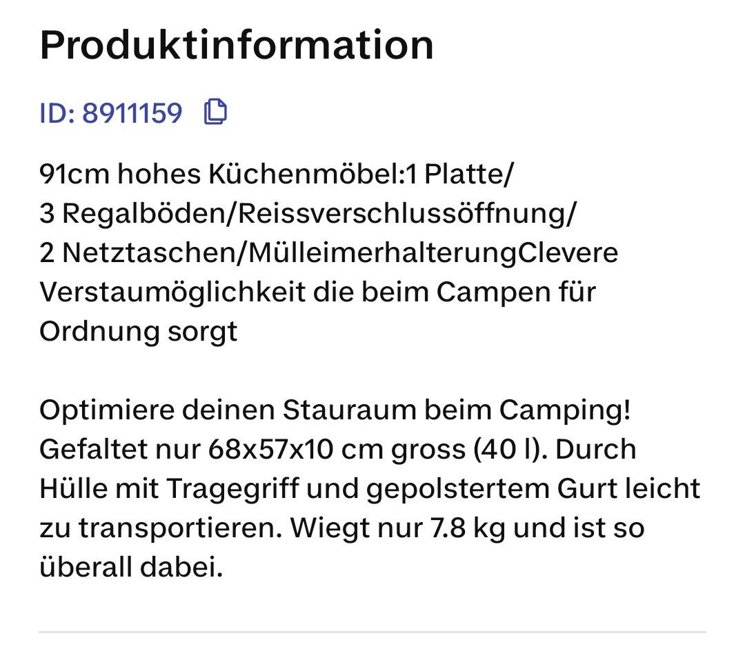 Komplettküchen: Quechua Campingküchenmöbel faltbar – Gebraucht aus Aadorf von Hupfgump 4