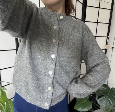 Cardigan doux gris 