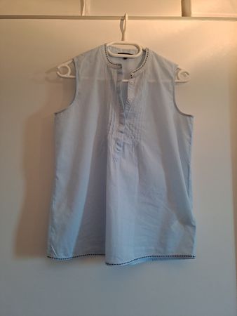 Marc O'Polo Bluse ärmellos hellblau Grösse 34 guter Zustand