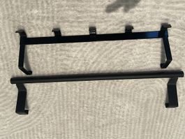 2x Handtuchhalter schwarz, Ordnung im Bad