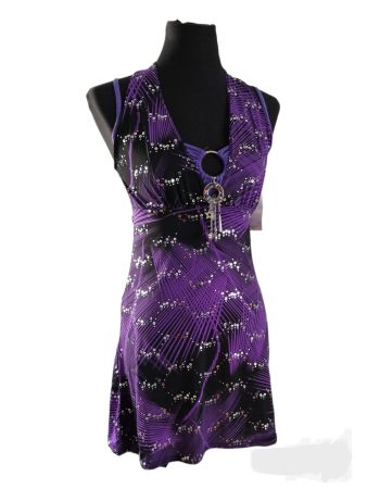 Minikleid (Longshirt) mit Pailletten Gr. One Size - Neu