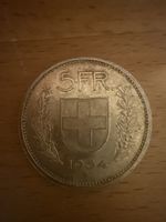 5 Franken Silbermünze 1934 B
